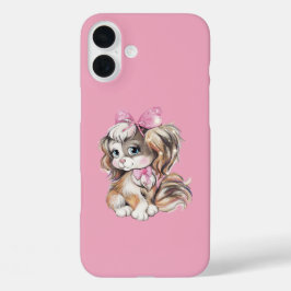 Puppy iPhone 16 Plusケース