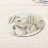 Puppy Coaster ラウンドペーパーコースター (アングル)
