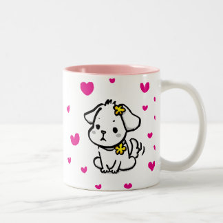 puppy cup ツートーンマグカップ