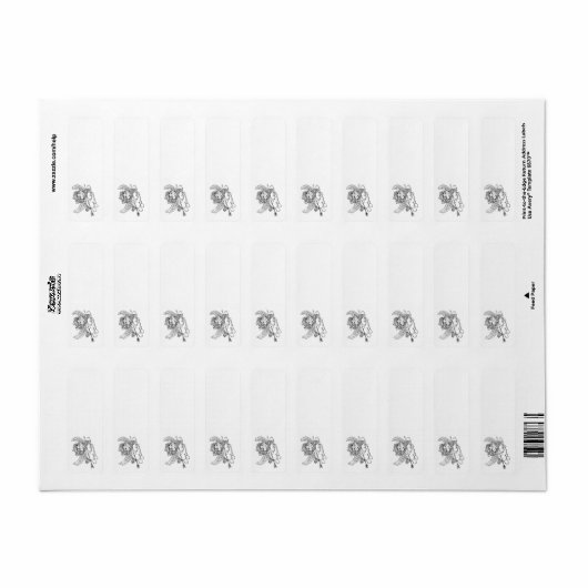 Puppy Dog Cupid Angel ラベル (フルシート)