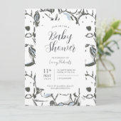 Puppy Dog Doodle Sketch - Gender Neutral - Cute 招待状 (スタンド正面)