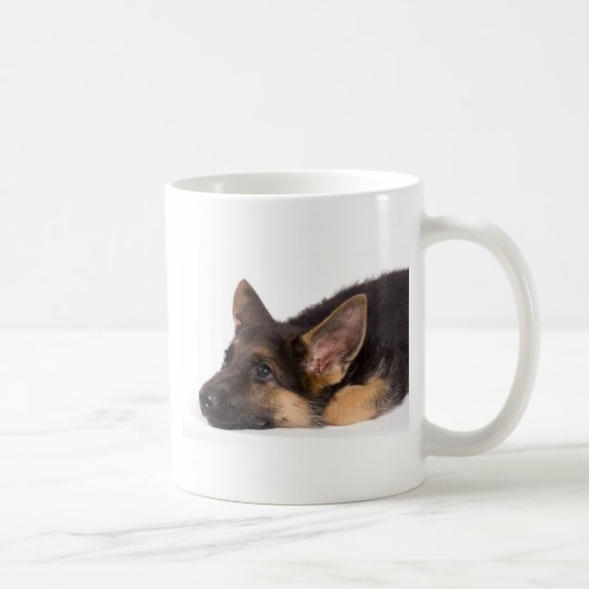 puppy german sheperd コーヒーマグカップ (右)
