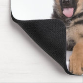 puppy German shepherd マウスパッド (コーナー)
