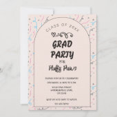 Puppy Graduation Announcement and Invitation Card 招待状 (正面)