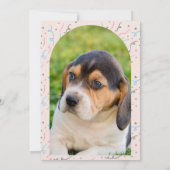 Puppy Graduation Announcement and Invitation Card 招待状 (裏面)