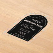 Puppy Graduation Announcement Pet Party Invitation アクリル招待状 (レイダウン)
