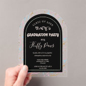 Puppy Graduation Announcement Pet Party Invitation アクリル招待状 (インサイチュ (ポータブル))
