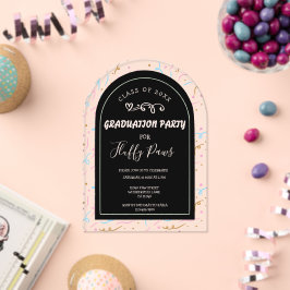 Puppy Graduation Announcement Pet Party Invitation アクリル招待状