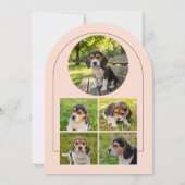 Puppy Graduation Pet Photos Invitation Card 招待状 (裏面)