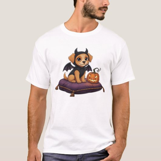 Puppy Halloween Classic T-Shirt Tシャツ (正面)