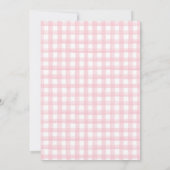 Puppy husky preppy plaid birthday invitation 招待状 (裏面)