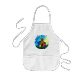 Puppy in A Box , Merry Xmas 子供用エプロン