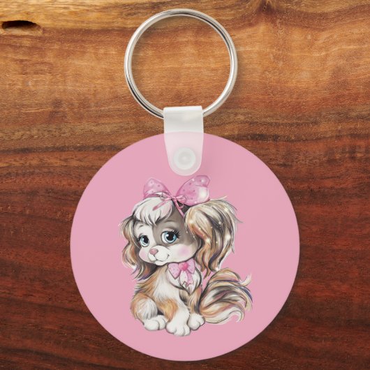 Puppy Keychain キーホルダー (正面)