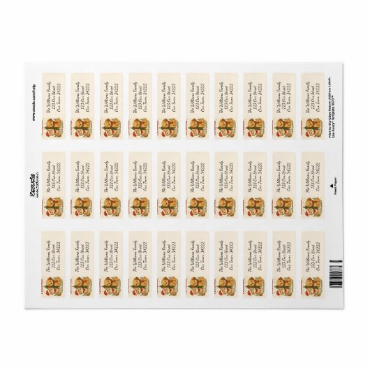 Puppy & Kitten Christmas Cheer ラベル (フルシート)