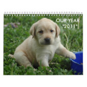 puppy-lab-HD-壁紙、EUR YEAR    "2011" カレンダー (カバー)