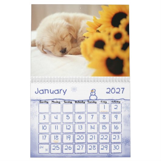 puppy-lab-HD-壁紙、EUR YEAR    "2011" カレンダー (1月 2027)