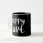 Puppy Love ツートーンマグカップ (正面左)