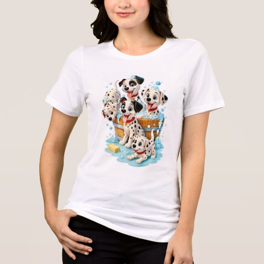 Puppy Love Graphic Ladies T-Shirt トライブレンドＴシャツ (正面)