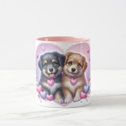 Puppy love Mug マグカップ (中央)