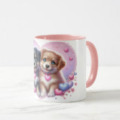 Puppy love Mug マグカップ (正面右)
