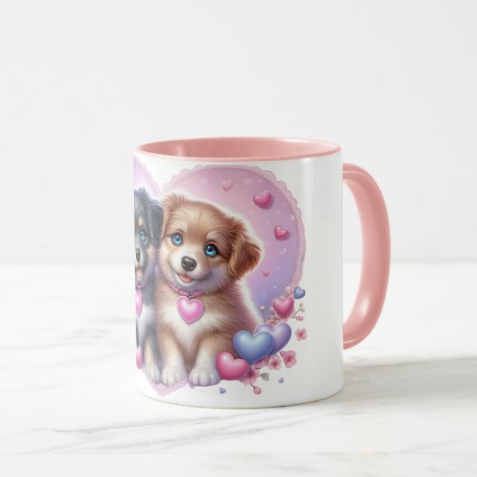 Puppy love Mug マグカップ (正面右)
