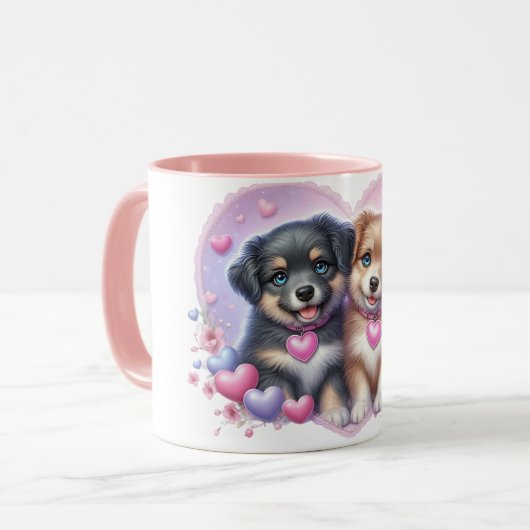 Puppy love Mug マグカップ (正面左)