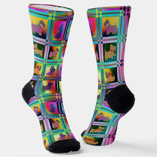 Puppy Love Multicolored ソックス (傾斜あり)