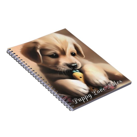 Puppy Love Notes - Notebook Journal ノートブック (右側)