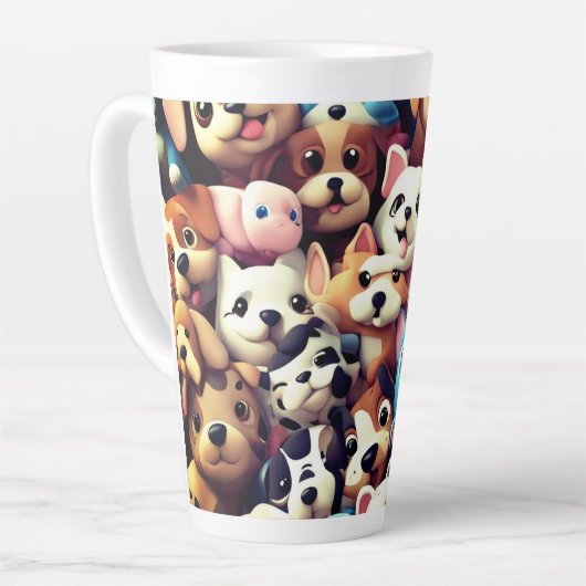 Puppy Love please  カフェラテマグ (左アングル)