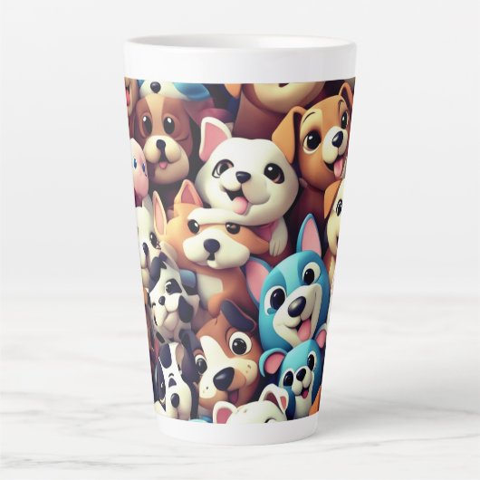 Puppy Love please  カフェラテマグ (正面)