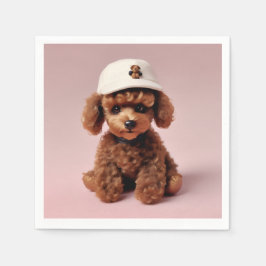 Puppy Party Pop” – Helium Balloon スタンダードカクテルナプキン