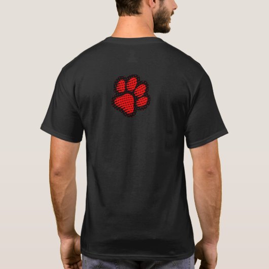 Puppy Paw Red Tシャツ (裏面)