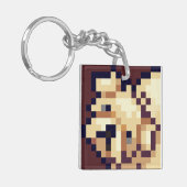 Puppy Pixelart, Pixel Art  キーホルダー (正面左)