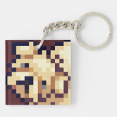 Puppy Pixelart, Pixel Art  キーホルダー (裏面)
