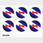 Puppy Play Pride Flag  ラウンドシール (シート)