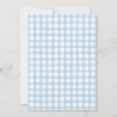 Puppy preppy plaid birthday 招待状 (裏面)