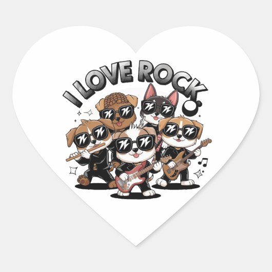 Puppy rock band ハートシール (正面)