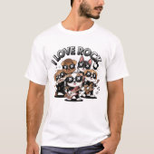 Puppy rock band tシャツ (正面)