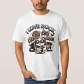 Puppy rock band tシャツ (正面)
