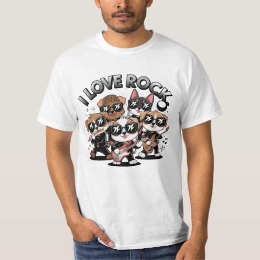 Puppy rock band tシャツ (正面)