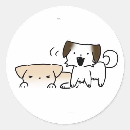 Puppy’s, hondjes ラウンドシール (正面)