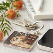 Puppy Taking A Bath Vintage Antique キーホルダー (正面右)