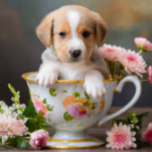 Puppy Teacup Phone Case iPhone 16ケース