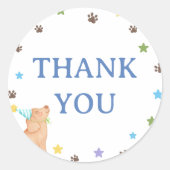 Puppy Treat Bag Sticker Label ラウンドシール (正面)