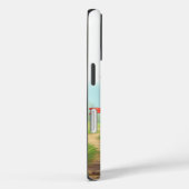 Puppy wearing bow delivering flowers birthday Case-Mate iPhoneケース (裏面 / 右)