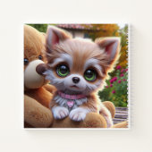 Puppy with Teddy Bear, by Natasha Us  ノートブック (裏面)