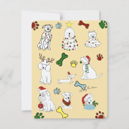 PUPPY XMAS CARD  シーズンカード (正面)