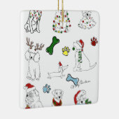 PUPPY XMAS ORNAMENT セラミックオーナメント (右)