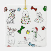 PUPPY XMAS ORNAMENT セラミックオーナメント (裏面)
