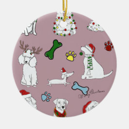 PUPPY XMAS ORNAMENT セラミックオーナメント